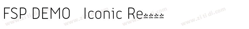 FSP DEMO   Iconic Re字体转换